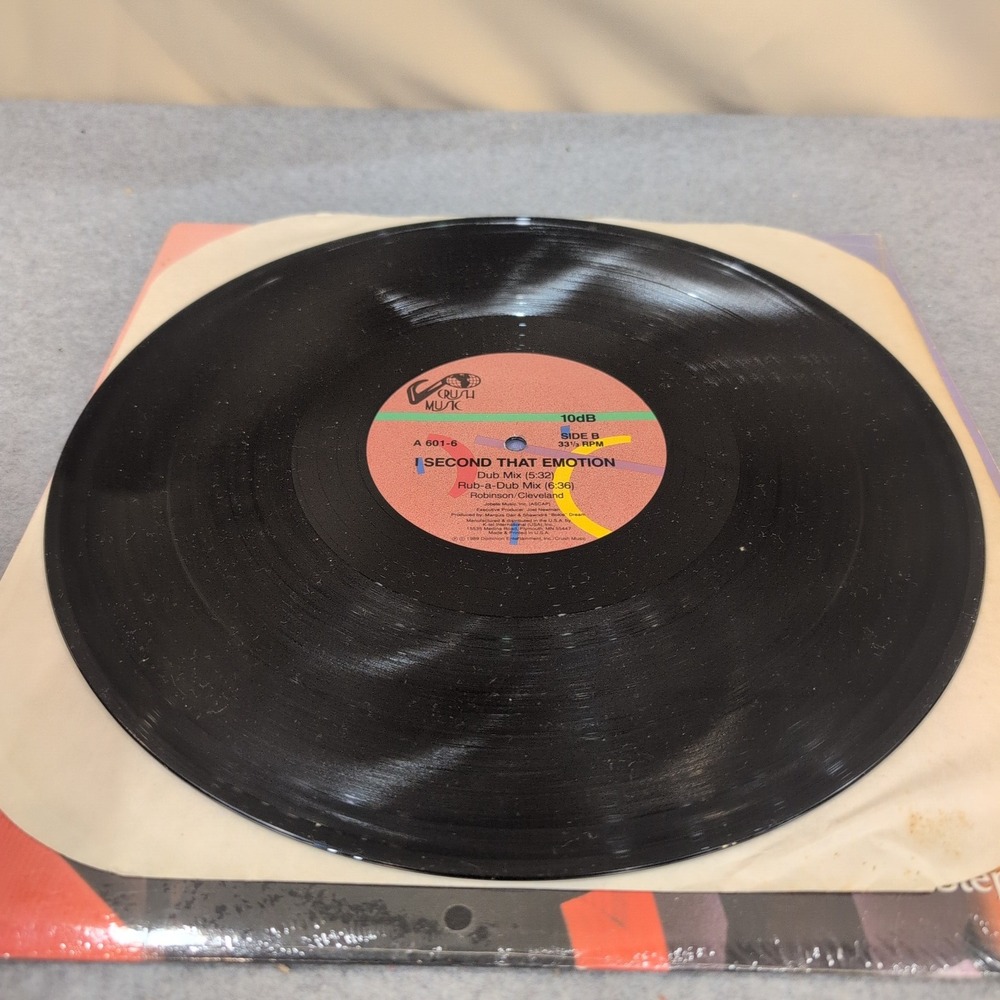 10dB I Second That Emotion 12" Vinyl Single 1989 Crush Music A 601-6 VG - Picture 5 of 6